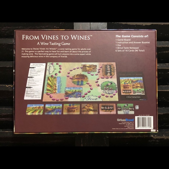 URBAN TREND From Vines To Wines Adult Board Game - Picture 3 of 5